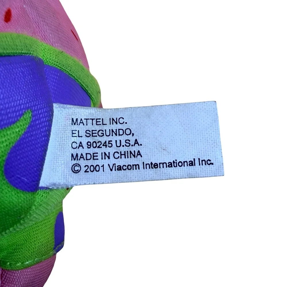 VTG 2001 Mattel SpongeBob Patrick Gary Plush Set Nickelodeon Rare Y2K Beanbag